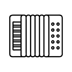 Find accordion instrument vector illustration for musical performance and concert design needs