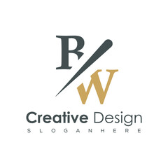 initial monogram logo with creative design.	
