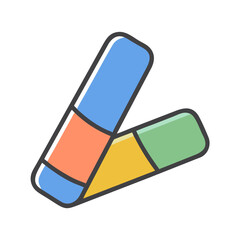  Modern Hair Chalk Icon Design