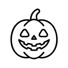 Halloween pumpkin jack o lantern vector illustration for spooky season designs and decorations