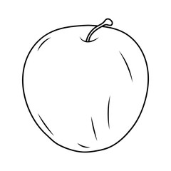 Apple Doodle art line