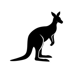 kangaroo-vector-silhouette illustration