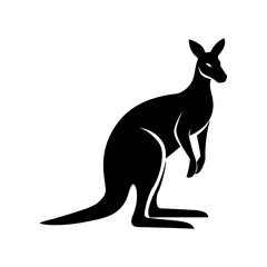 kangaroo-vector-silhouette illustration