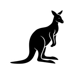 kangaroo-vector-silhouette illustration