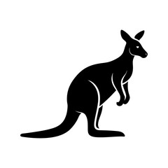 kangaroo-vector-silhouette illustration