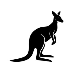 kangaroo-vector-silhouette illustration
