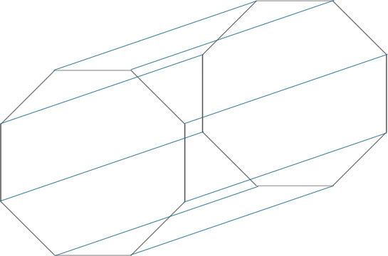 3D Octaprism outline
