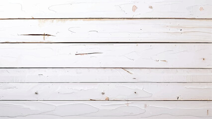Naklejka premium White wood wall. Wood white texture and background. Old wooden plank painted in white color. Natural white wood texture. 