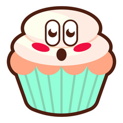 Cute Cupcake Sticker