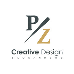 initial monogram logo with creative design.	
