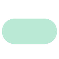 Cute rounded mint green label with stitched border. Ideal for planner designs, scrapbooking, printable tags, or digital stickers. Clean shape with soft pastel color for various projects.