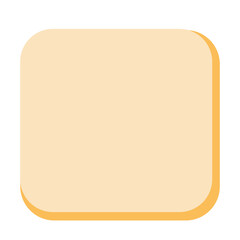 Simple rectangular frame with soft yellow outline. Great for labels, note-taking, product packaging, digital stickers, or scrapbook design in both personal and commercial creative projects.