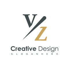 initial monogram logo with creative design.	
