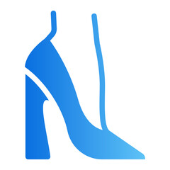 hight heel Gradient icon