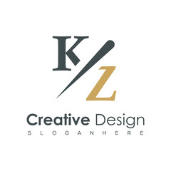 initial monogram logo with creative design.	
