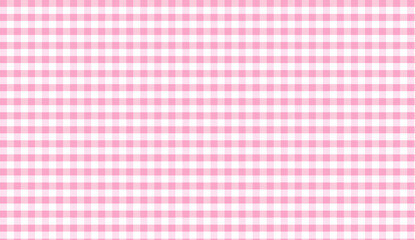 Pink Gingham Pattern forming Small Squares on White Background