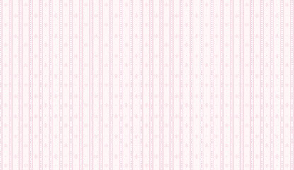 Delicate pink striped pattern with small snowflakes creating a winter christmas atmosphere