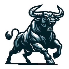 Bull vector and illustrations.
