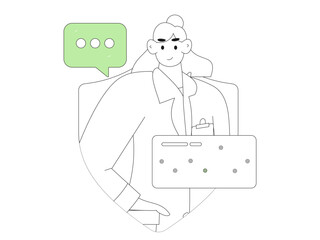 Medical characters fighting the epidemic flat vector concept operation hand drawn illustration
