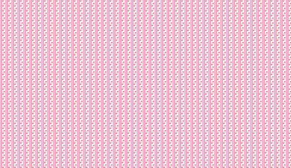 Pink vertical stripes with small decorative elements creating a delicate and elegant pattern