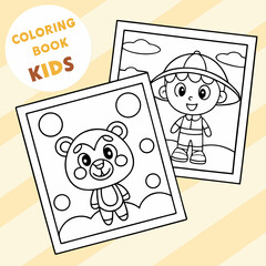 coloring bool page for kids