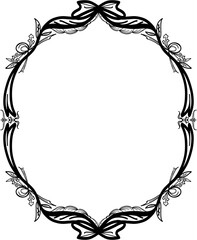 Frame border with floral