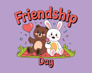 Obraz premium 2d vector illustration card happy celebration day children day design printable with lettering and design element 