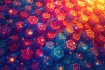 Abstract geometric shapes repeating across surface, triangle, shapes, polygon