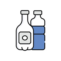 Plastic Waste Vector icon
