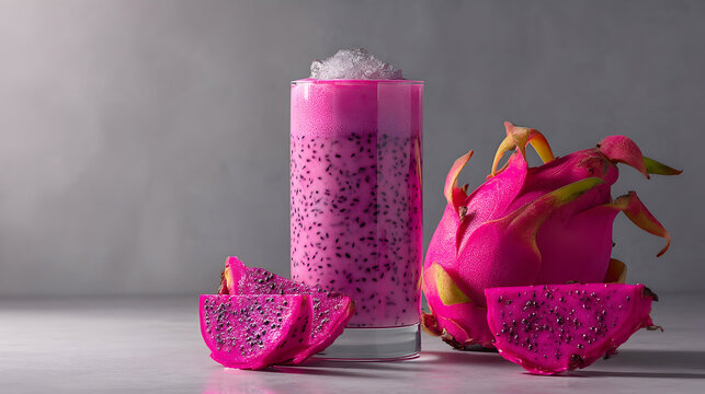 drogon fruit smoothies with photography style