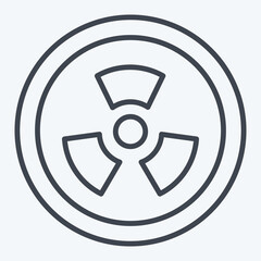 Icon Radiation. related to Bioengineering symbol. line style