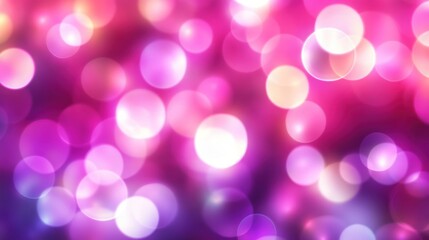 Vibrant, bokeh-filled backdrop of pink and purple tones