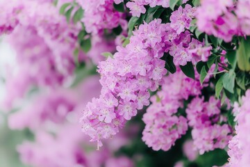 Fototapeta premium Vibrant Pink Blooms of Bougainvillea in Natural Setting