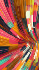 Abstract Flowing Colorful Stripes