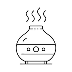 aromatherapy diffuser icon, aromatherapy diffuser line art - simple line art of aromatherapy diffuser, perfect for aromatherapy diffuser logos and icons
