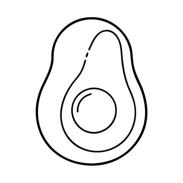 recommend clip art: avocado icon, avocado line art - simple line art of avocado, perfect for avocado logos and icons