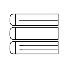 book spine icon, book spine line art - simple line art of book spine, perfect for book spine logos and icons