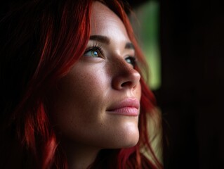 Contemplative Portrait of Young Woman