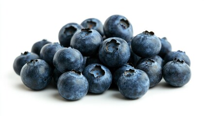 Fresh blueberries pile