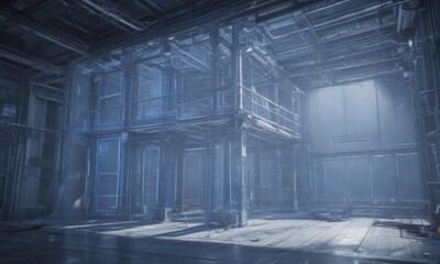 Blueprint overlay effect, technical architectural style, plan, graphic design, style