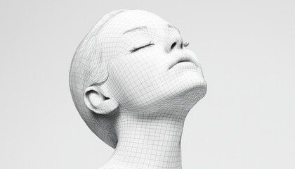 Abstract female face