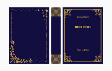 Illustration Book cover template design