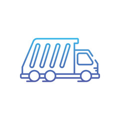 Garbage Truck Vector icon