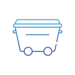 Wheelie Bin Vector icon