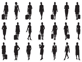 AIR HOSTESS SILHOUETTE