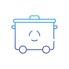 Wheelie Bin Vector icon