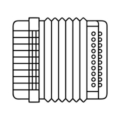 accordion icon, accordion line art - simple line art of accordion, perfect for accordion logos and icons