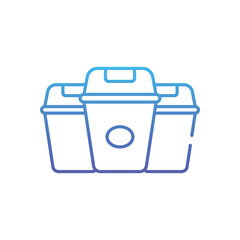 Recycling Bin Vector icon