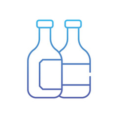 Glass Waste Vector icon