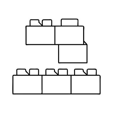 recommend clip art: building blocks icon, building blocks line art - simple line art of building blocks, perfect for building blocks logos and icons